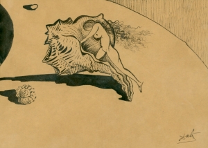 Salvador Dali, preparatory sketch for Destino